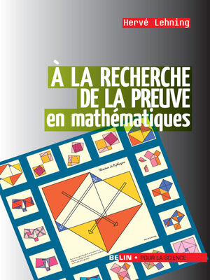 cover image of À la recherche de la preuve en mathématiques